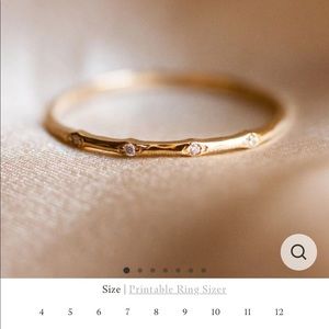 Local Eclectic Solid Gold Diamond Textured Band